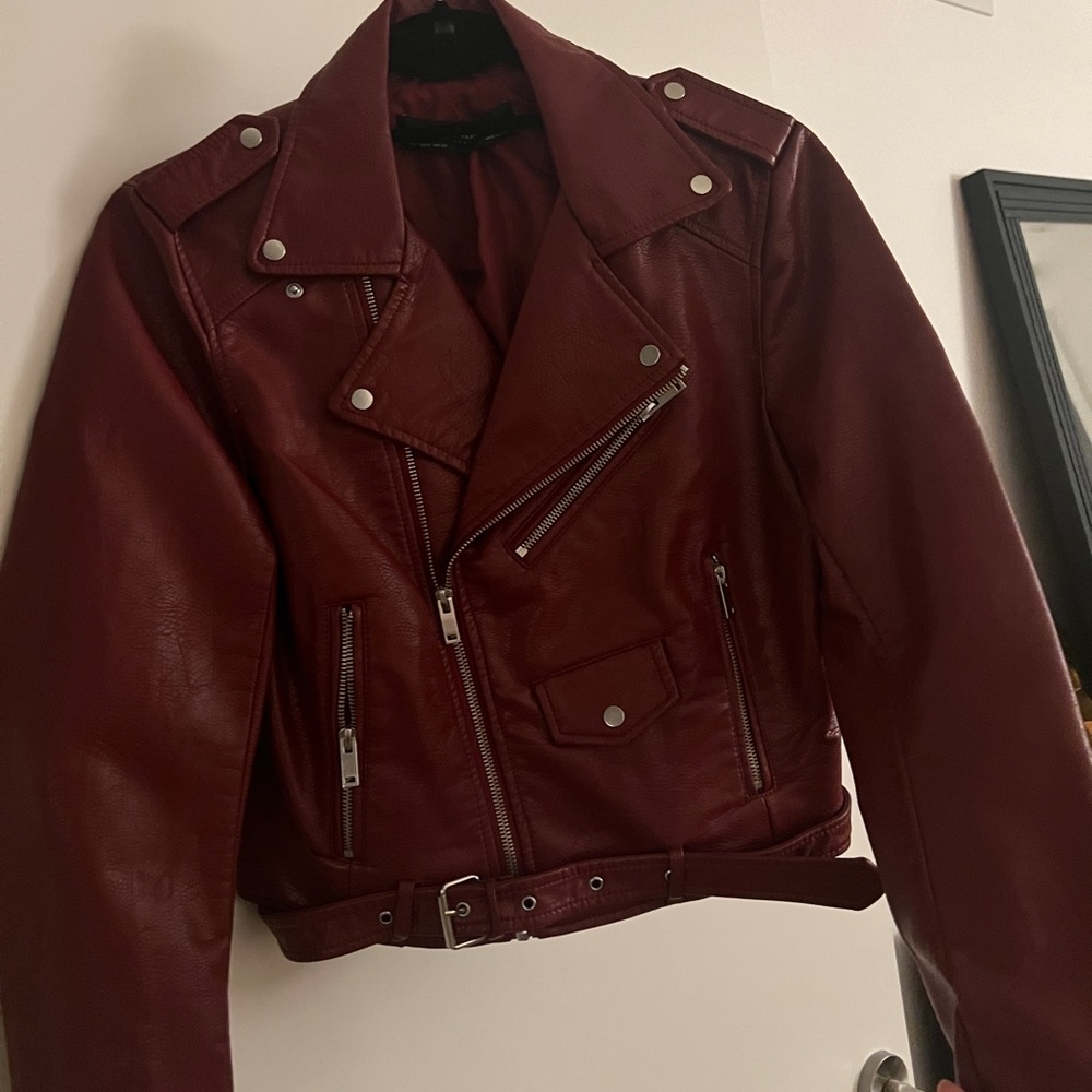 Zara Leather Jacket • New •